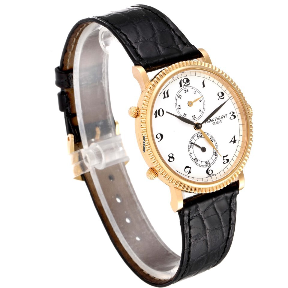IMG_9081 Patek Philippe Travel Time Mens watch Unisex Manual winding Yellow gold 5034J Replica 4