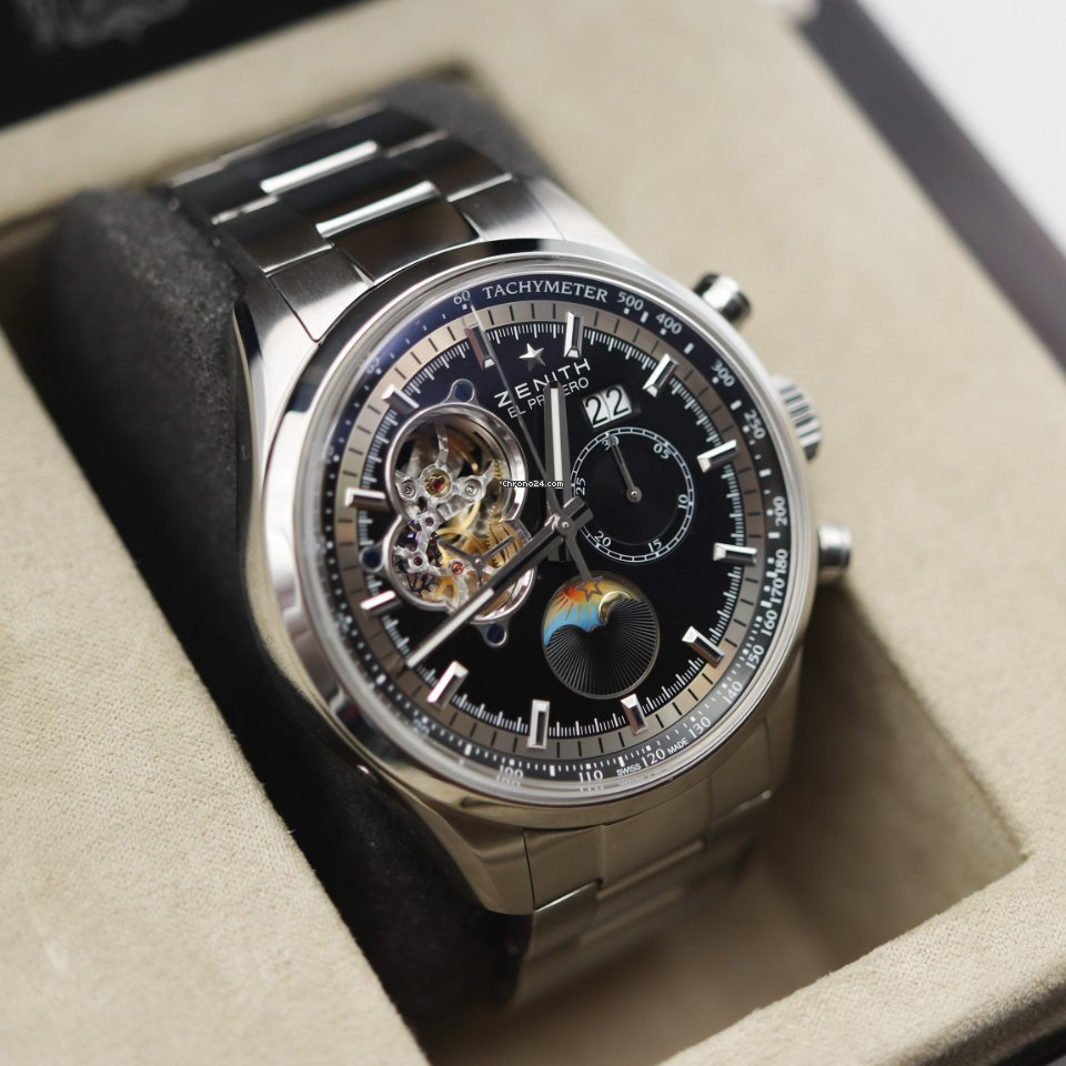 IMG_9081 Zenith El Primero Chronomaster Mens watch Unisex Automatic Steel 03.2160.4047 21.M2160 Replica 4