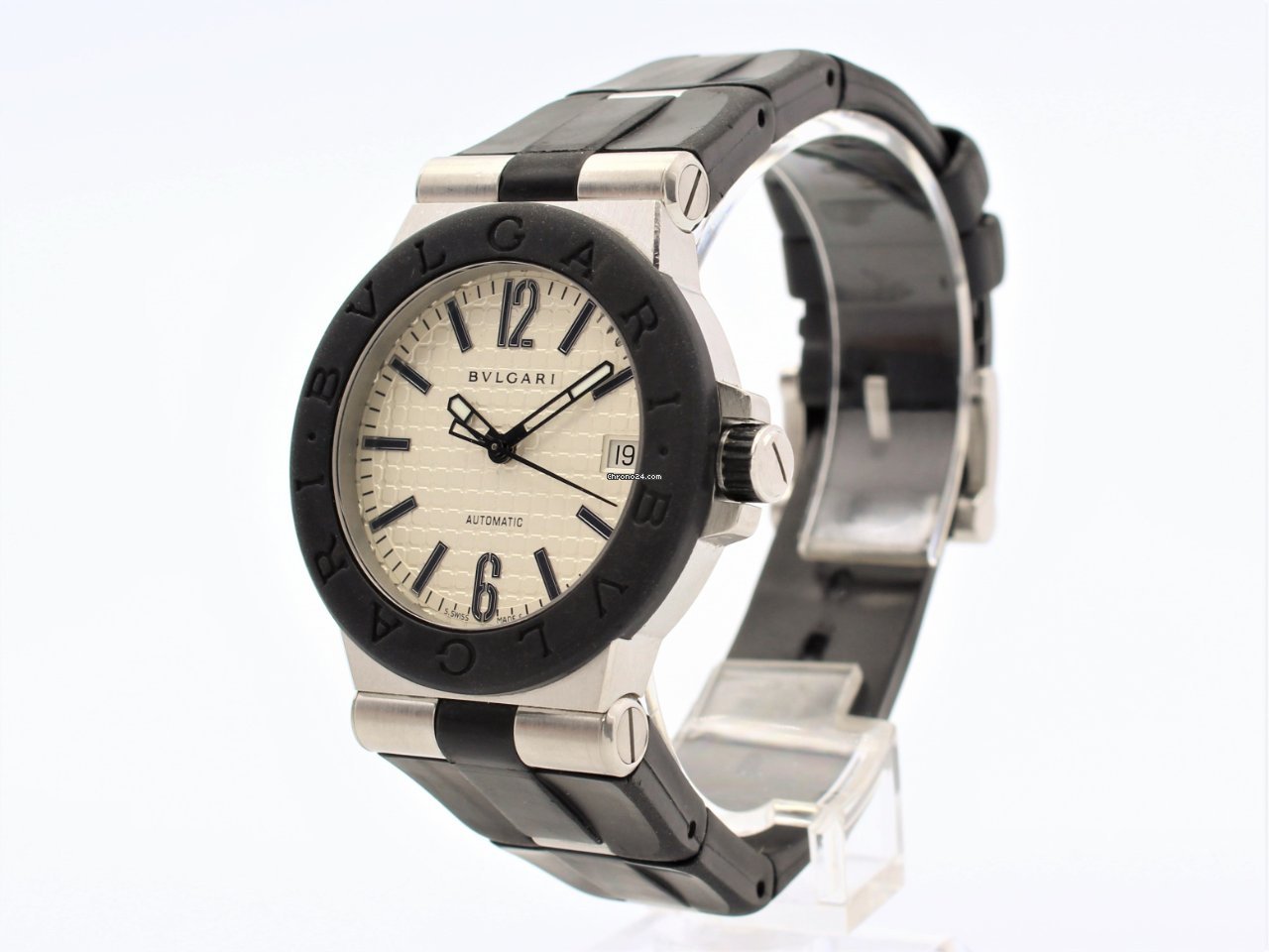 IMG_9081 Bulgari Diagono Mens watch Unisex Automatic Steel DG 35 SV Replica 4