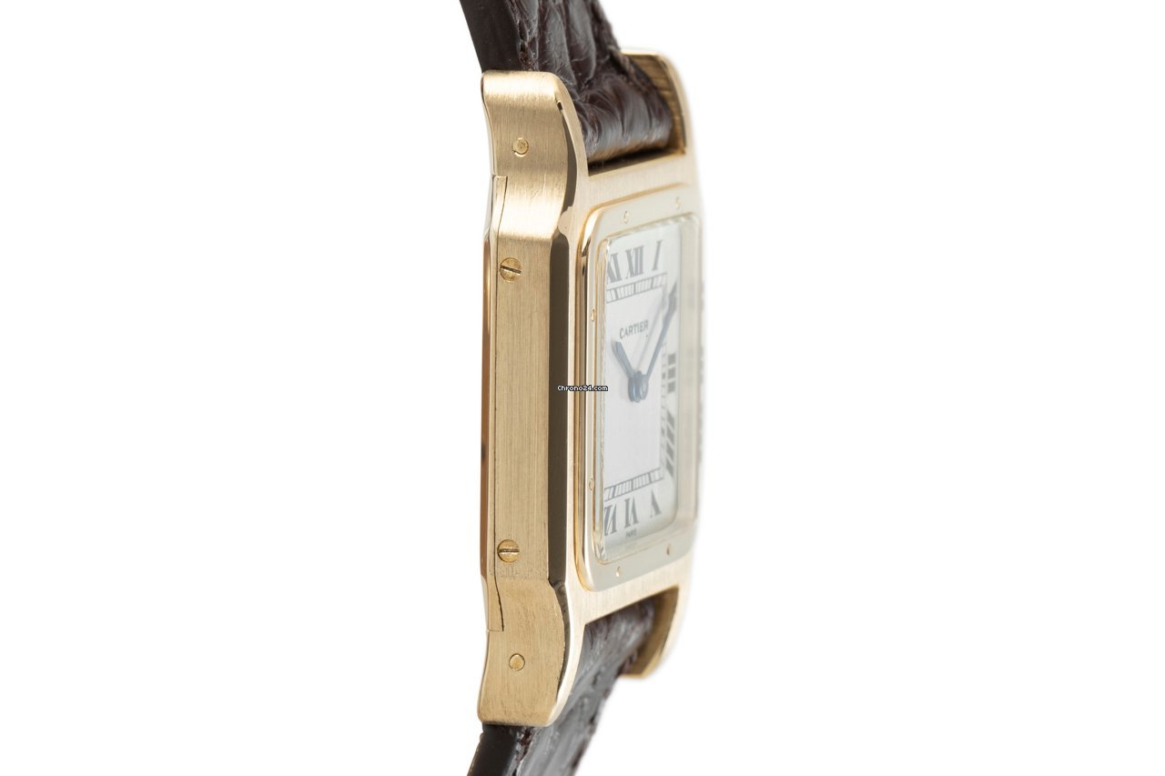 IMG_9081 Cartier Santos Dumont Womens watch Manual winding Yellow gold 15751 Replica 4