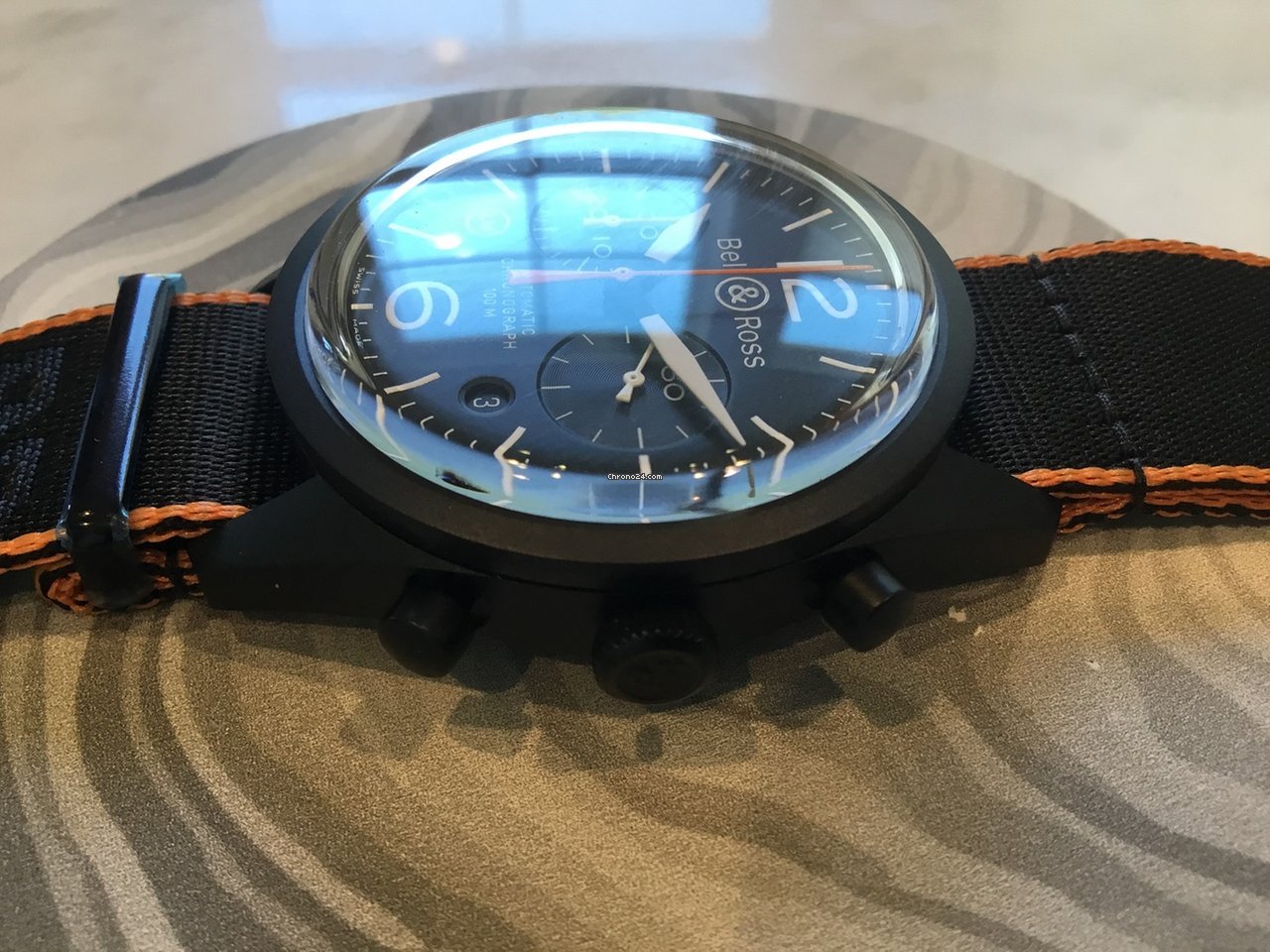 IMG_9081 Bell & Ross BR V1 Mens watch Unisex Automatic Steel BRV126-O-CA Replica 4