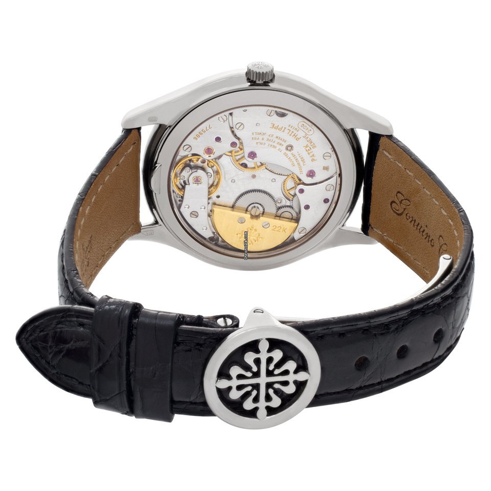 IMG_9081 Patek Philippe Perpetual Calendar Mens watch Unisex Automatic White gold 5038 Replica 4