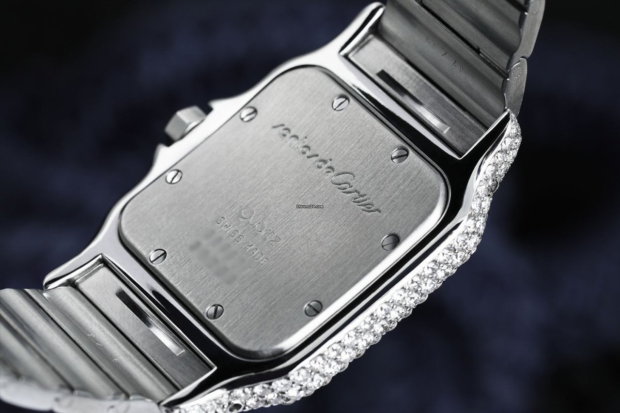 Cartier Santos Galbee Womens watch Quartz Steel 98790 Replica 4