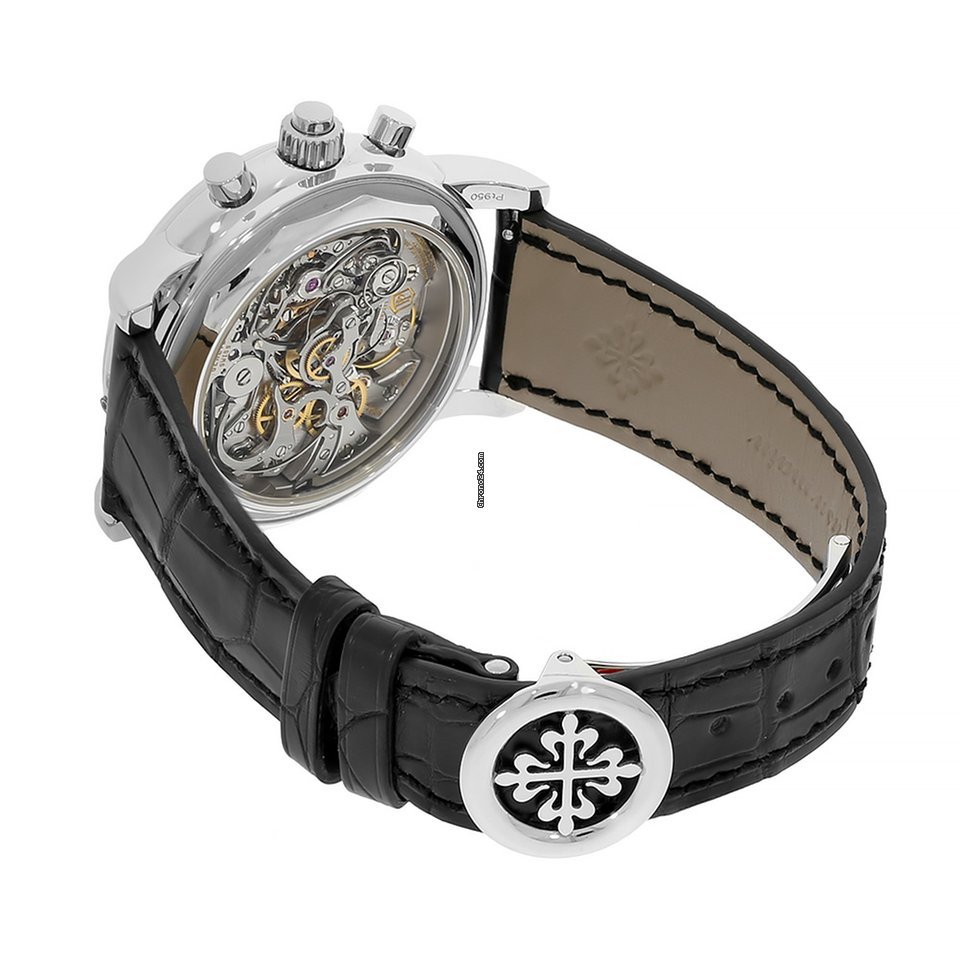 IMG_9081 Patek Philippe Perpetual Calendar Chronograph Mens watch Unisex Automatic Platinum 5204P-010 Replica 4