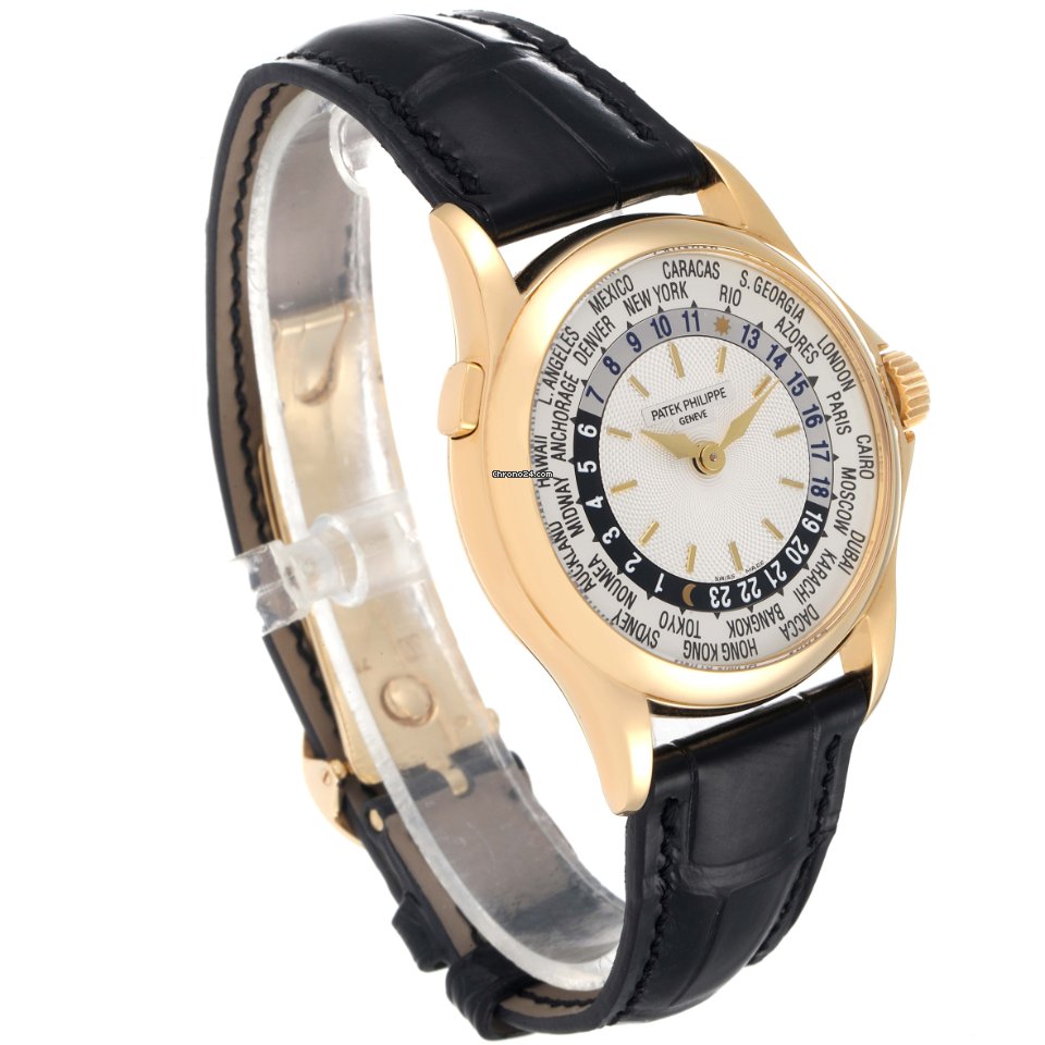 IMG_9081 Patek Philippe World Time Mens watch Unisex Automatic Yellow gold 5110J Replica 4
