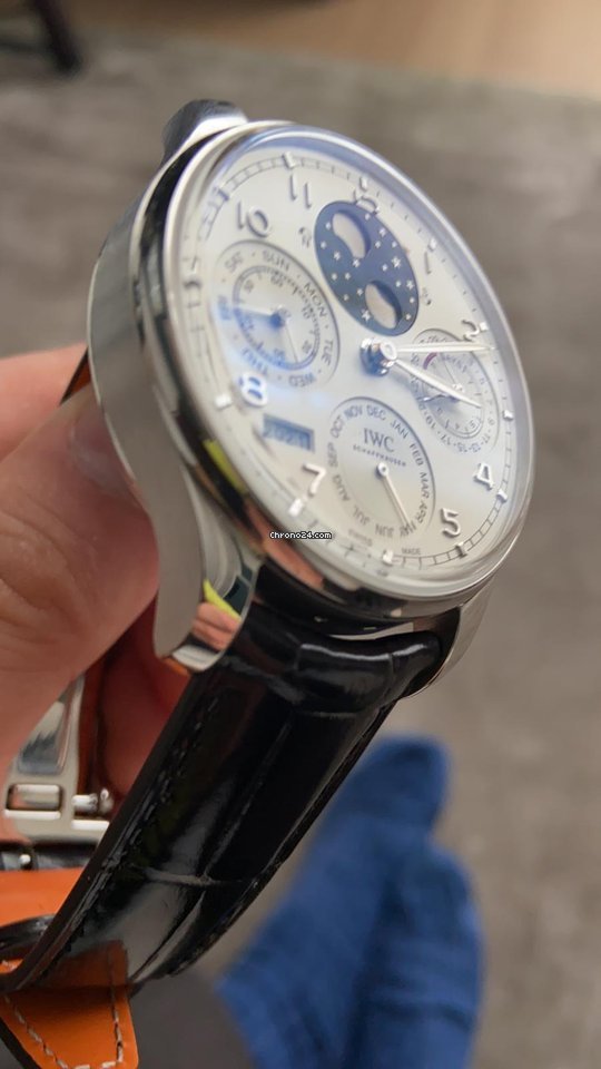IWC Portuguese Perpetual Calendar Mens watch Unisex Automatic Platinum IW503406 Replica 4