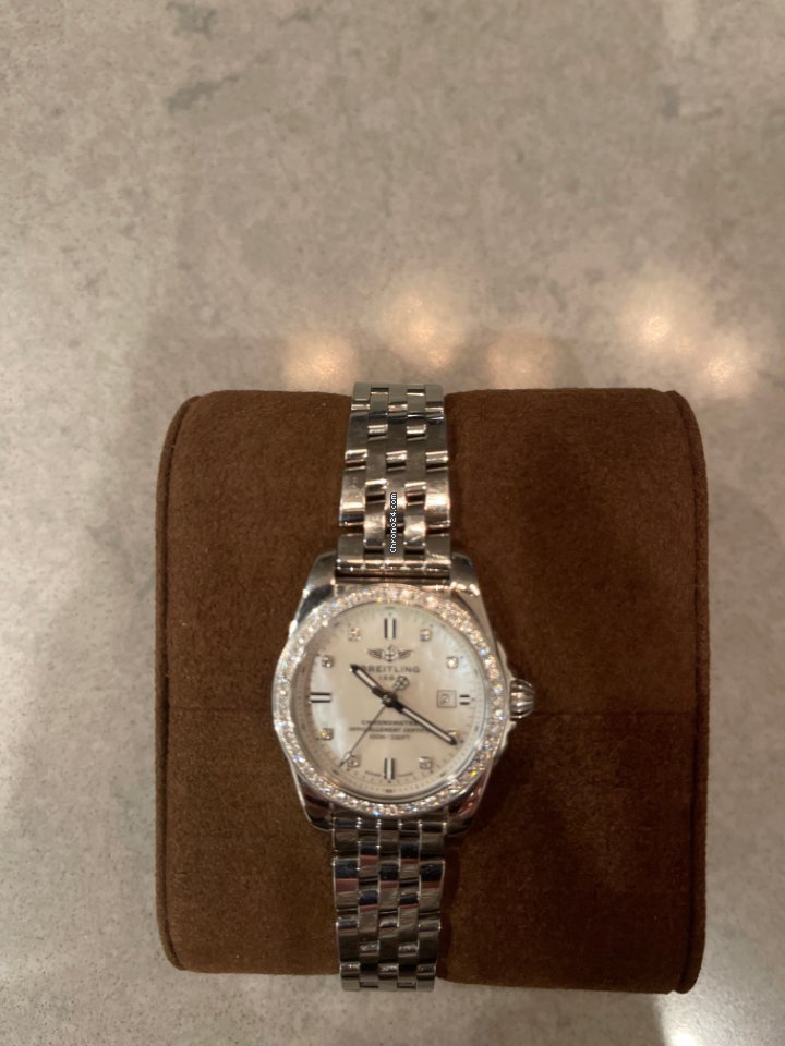 IMG_9081 Breitling Galactic Womens watch Quartz Steel A72348531A1A1 Replica 4