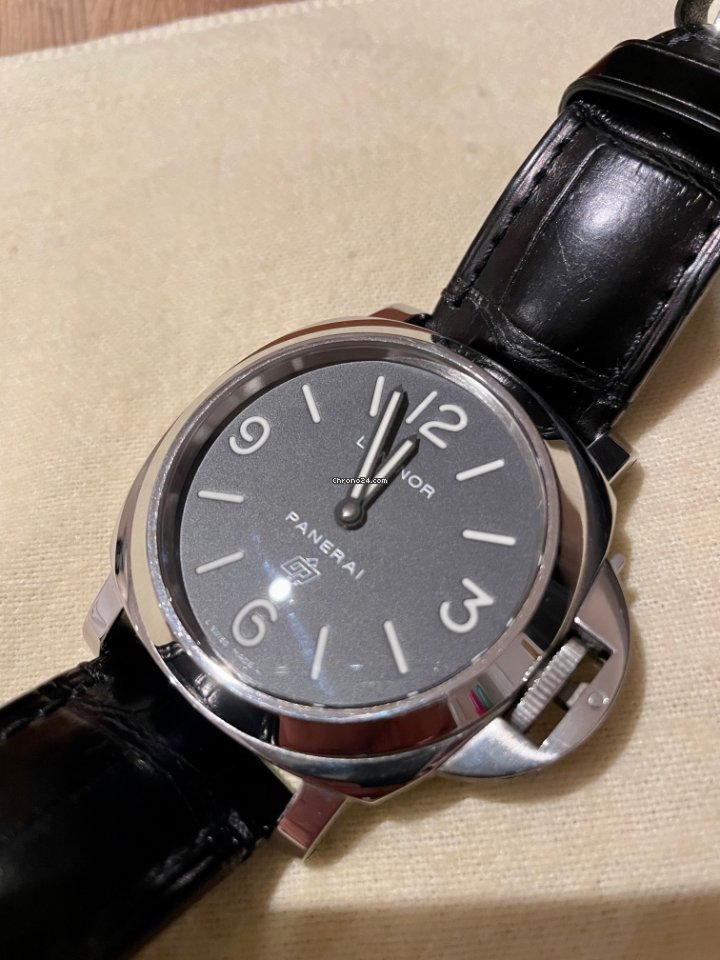 IMG_9081 Panerai Luminor Base Logo Mens watch Unisex Manual winding Steel PAM 00000 Replica 4