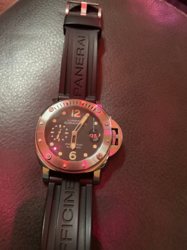 Panerai Luminor Submersible Mens watch Unisex Automatic Steel PAM 01024 Replica 4