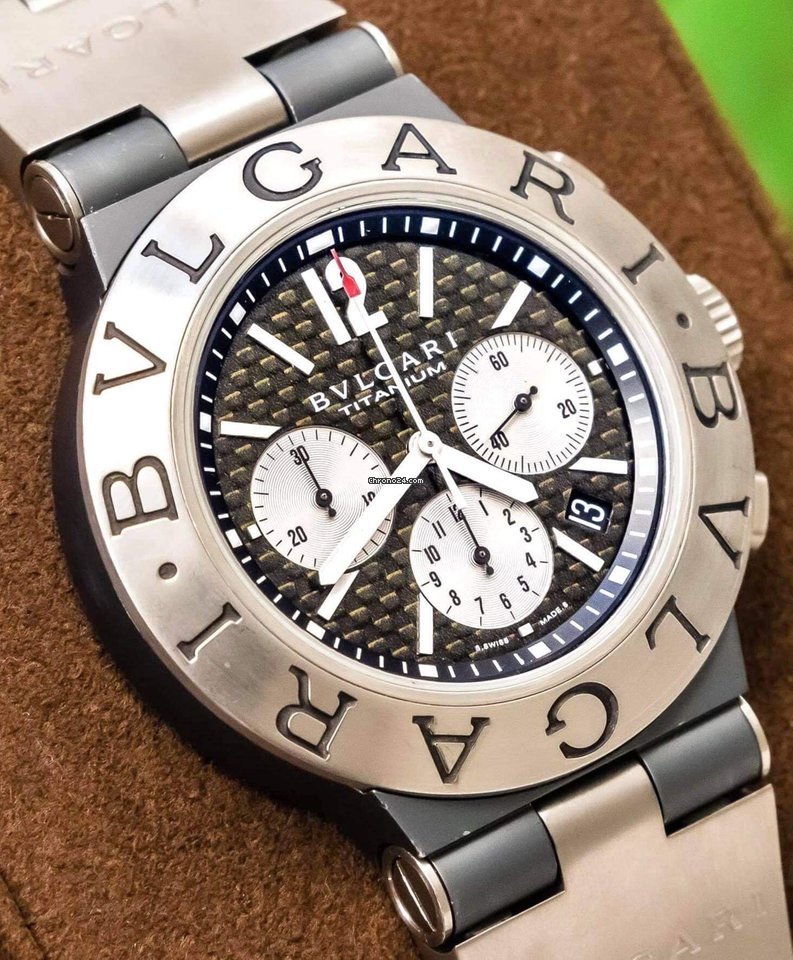 Bulgari Diagono Mens watch Unisex Automatic Titanium TI 44 TA CH Replica 4