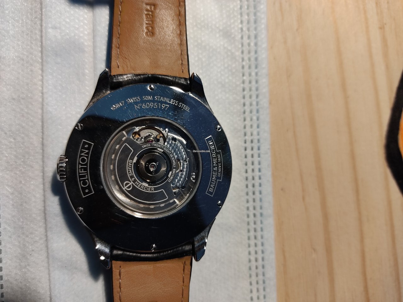 IMG_9081 Baume & Mercier Clifton Mens watch Unisex Automatic Steel MOA 10421 Replica 4