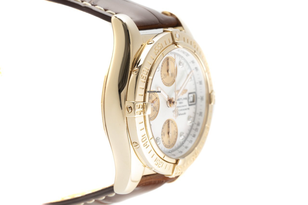 IMG_9081 Breitling Chrono Cockpit Mens watch Unisex Automatic Red gold H13358 Replica 4