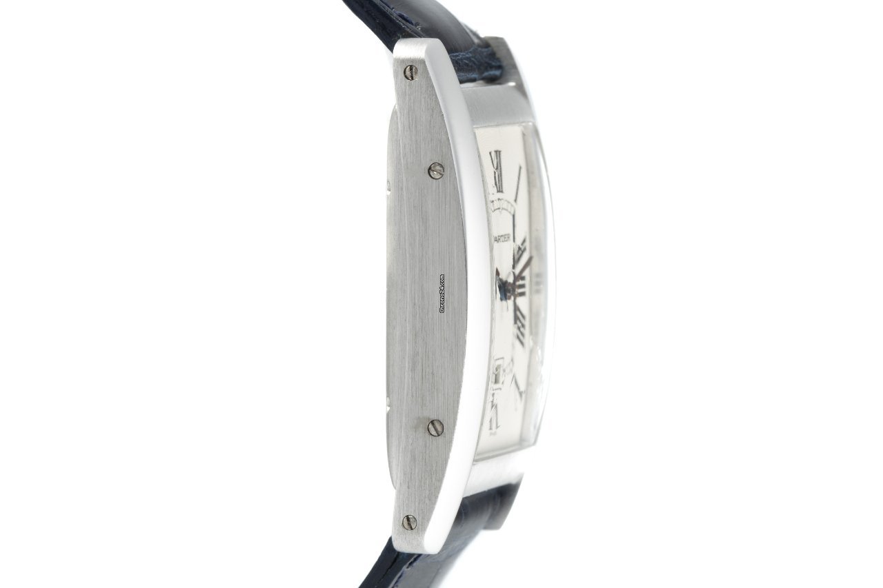 Cartier Tank Americaine Mens watch Unisex Automatic White gold 1726 Replica 4
