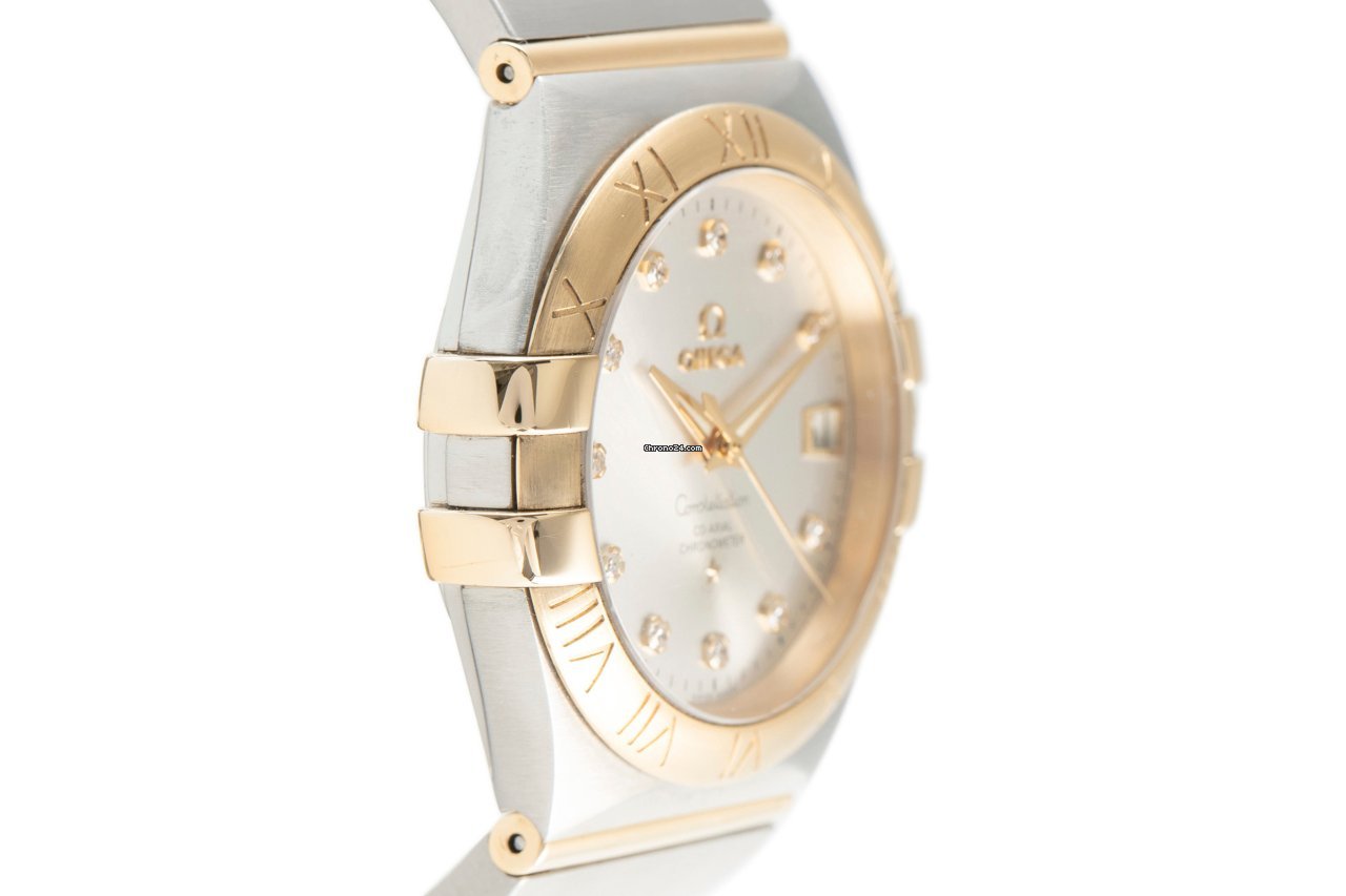 IMG_9081 Omega Constellation Ladies Mens watch Unisex Automatic Gold Steel 123.20.35.20.52.002 Replica 4