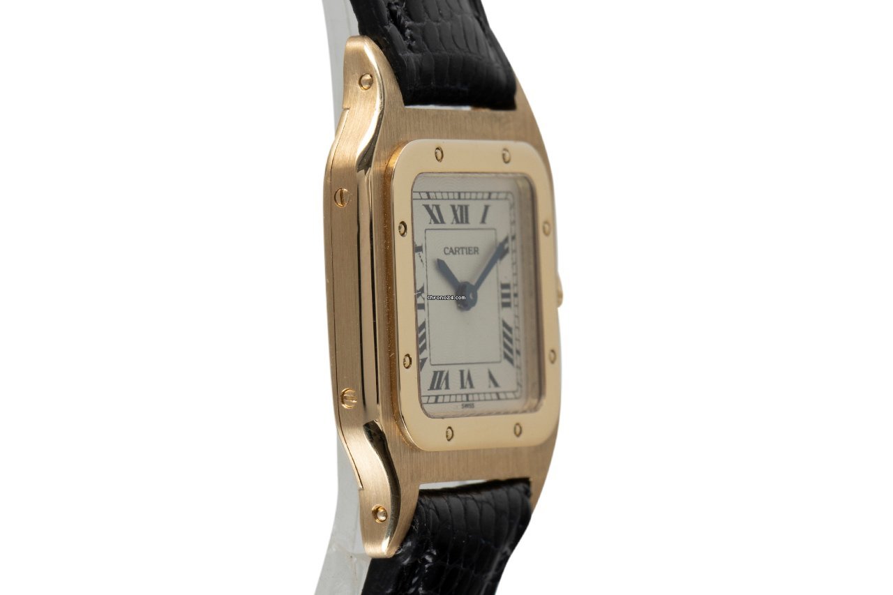 Cartier Santos Dumont Womens watch Manual winding Yellow gold 8210 Replica 4