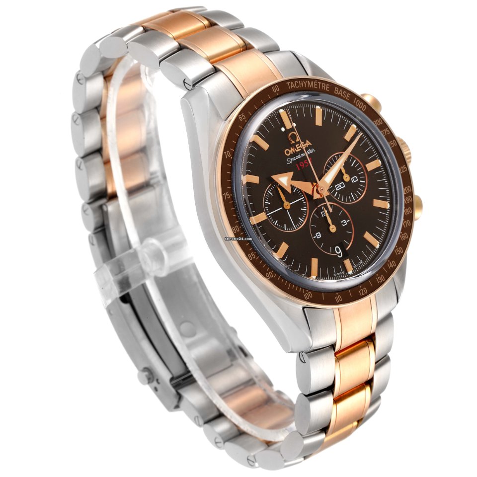 IMG_9081 Omega Speedmaster Broad Arrow Mens watch Unisex Automatic Gold Steel 321.90.42.50.13.001 Replica 4