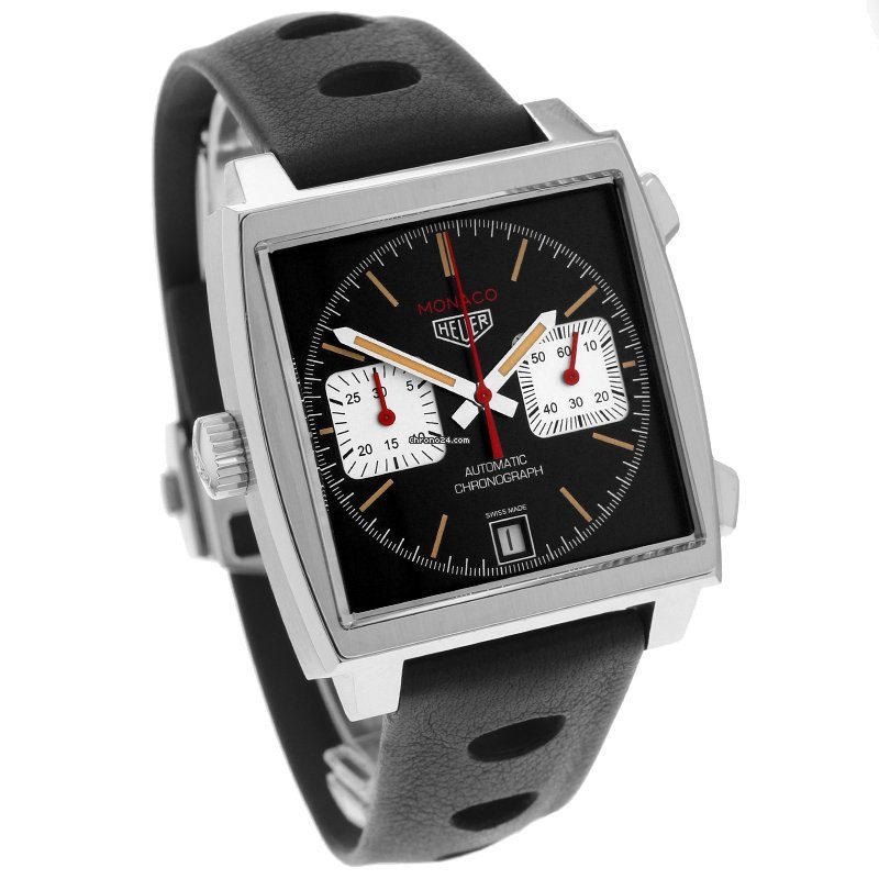TAG Heuer Monaco Calibre 11 Mens watch Unisex Steel CAW211S.FC6375 Replica 4