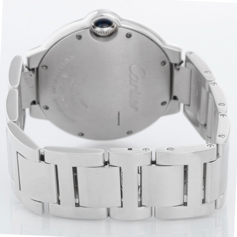 IMG_9081 Cartier Ballon Bleu 36mm Mens watch Unisex Automatic White gold WE9006Z3 3004 Replica 4