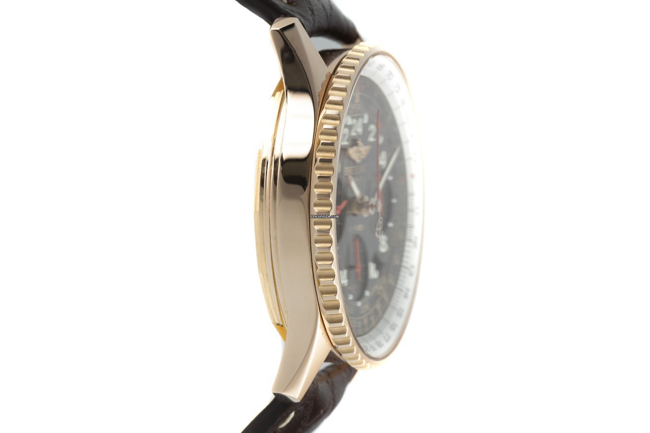Breitling Navitimer Cosmonaute Mens watch Unisex Manual winding Red gold RB0210 Replica 4