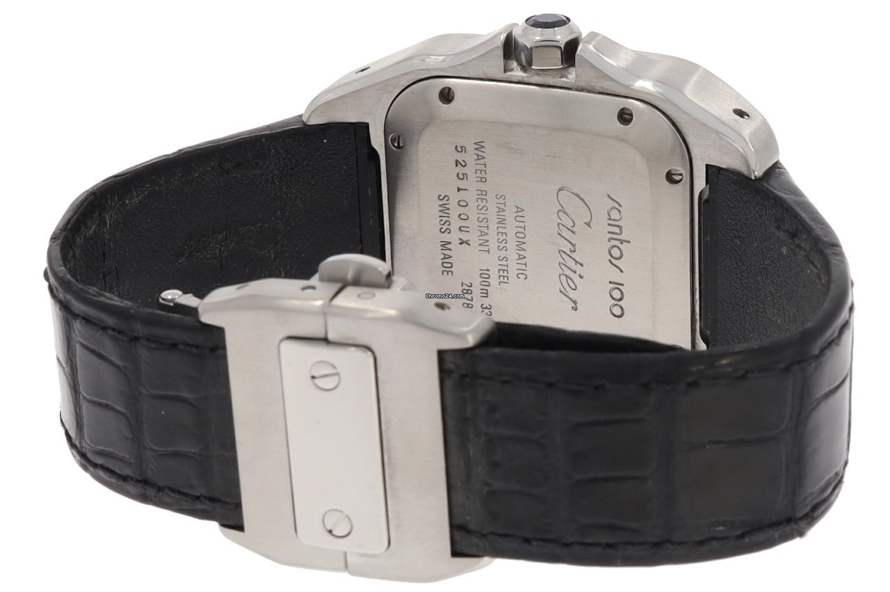 Cartier Santos 100 Mens watch Unisex Automatic Steel W20106X8 Replica 4