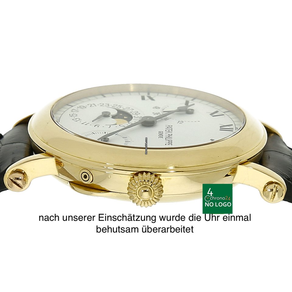 IMG_9081 Patek Philippe Complications Mens watch Unisex Automatic Yellow gold 5054J Replica 4