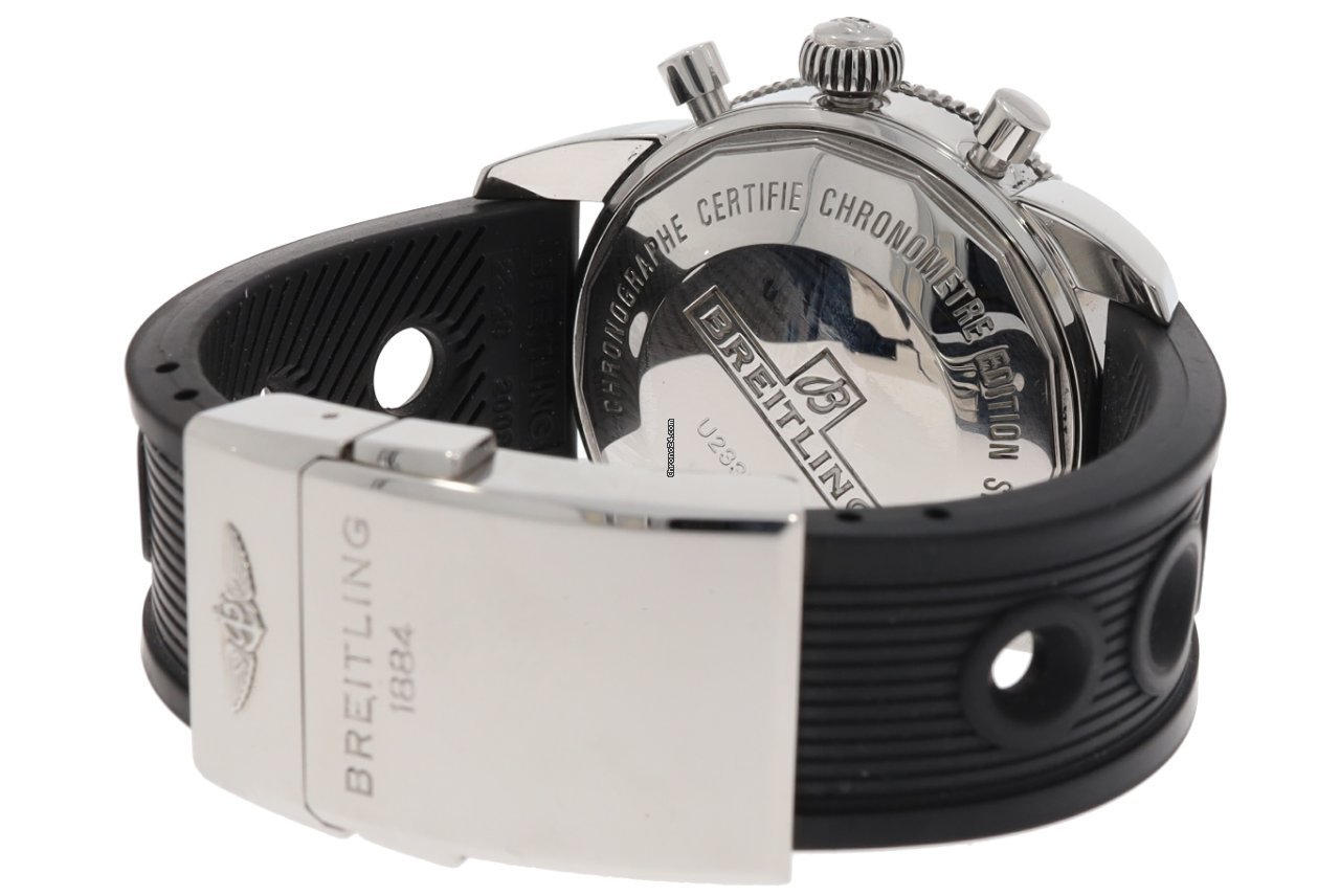 IMG_9081 Breitling Superocean Heritage Chronograph Mens watch Unisex Automatic Gold Steel U23370 Replica 4