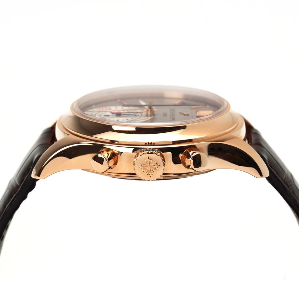 IMG_9081 Patek Philippe Annual Calendar Chronograph Mens watch Unisex Automatic Rose gold 5960R-001 Replica 4