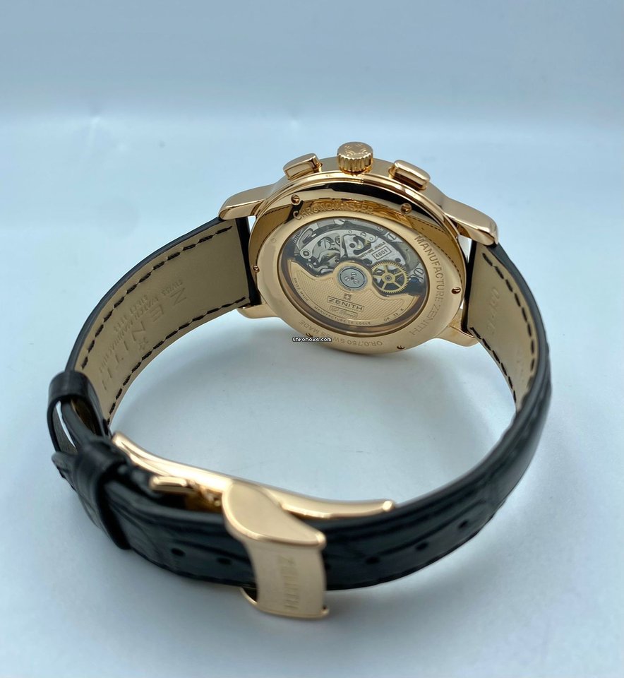 IMG_9081 Zenith El Primero Mens watch Unisex Automatic Rose gold 18.1240.4001 01 Replica 4