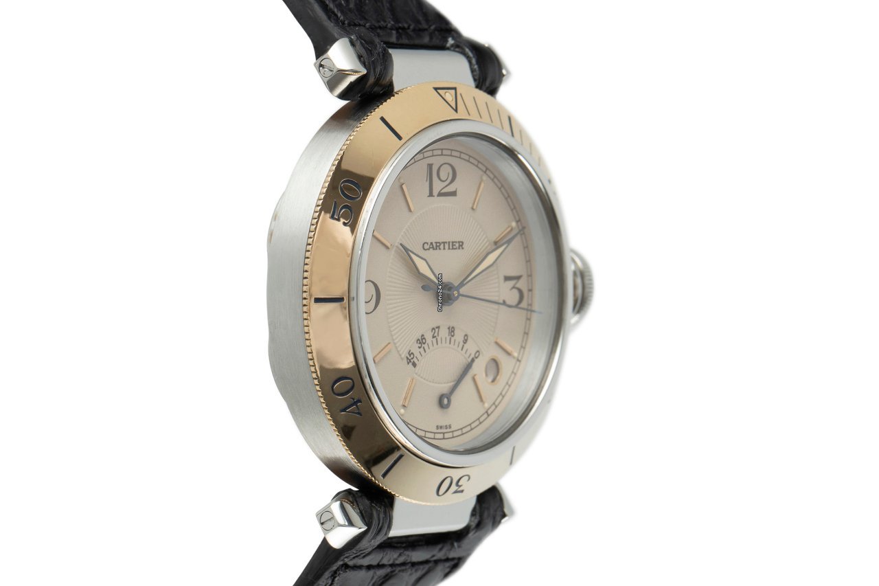 IMG_9081 Cartier Pasha Mens watch Unisex Automatic Gold Steel 1033 Replica 4