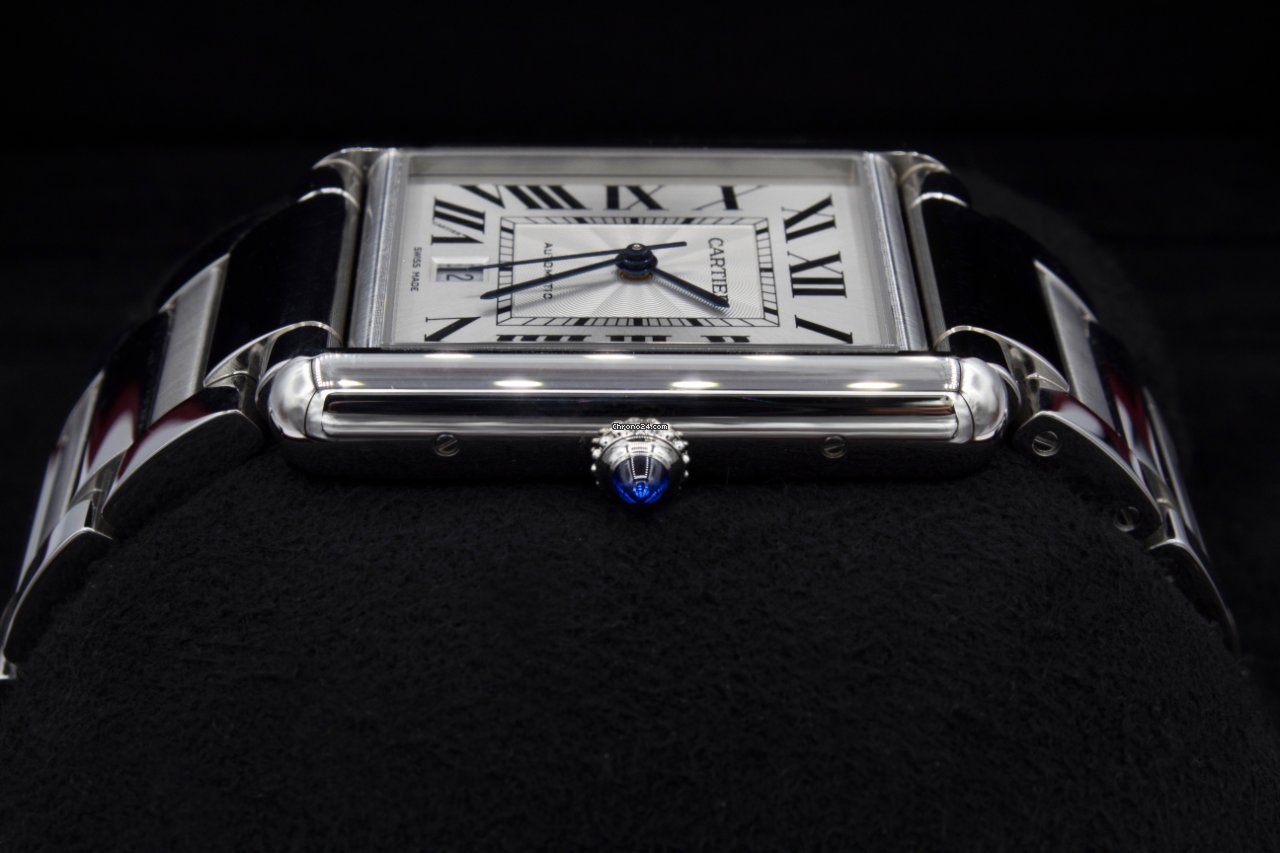 IMG_9081 Cartier Tank Mens watch Unisex Automatic Steel WSTA0053 Replica 4