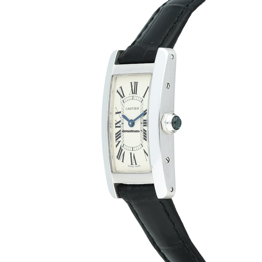 IMG_9081 Cartier Tank Americaine Quartz White gold W2601956 Replica 4