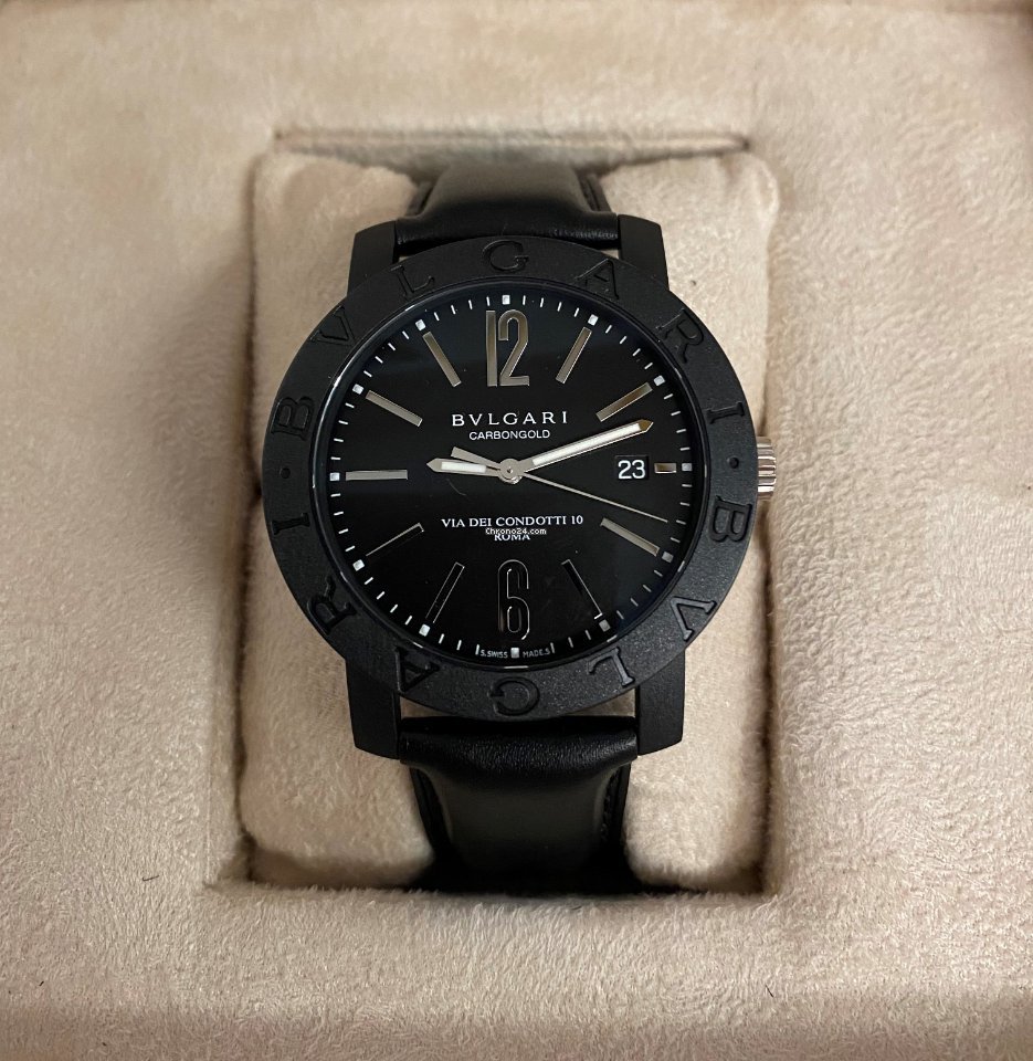 IMG_9081 Bulgari Bulgari Mens watch Unisex Automatic Carbon BB40CL Replica 4