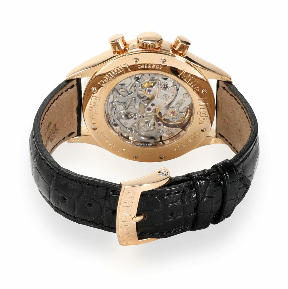 IMG_9081 Chopard Mille Miglia Mens watch Unisex Manual winding Yellow gold 16 1889 Replica 4