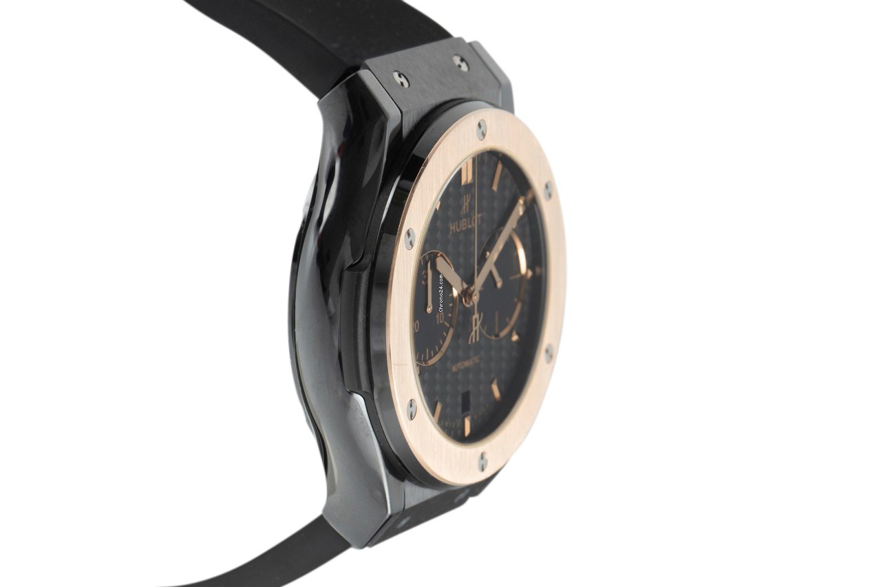IMG_9081 Hublot Classic Fusion Chronograph Mens watch Unisex Automatic Ceramic 521.CO.1781.RX Replica 4