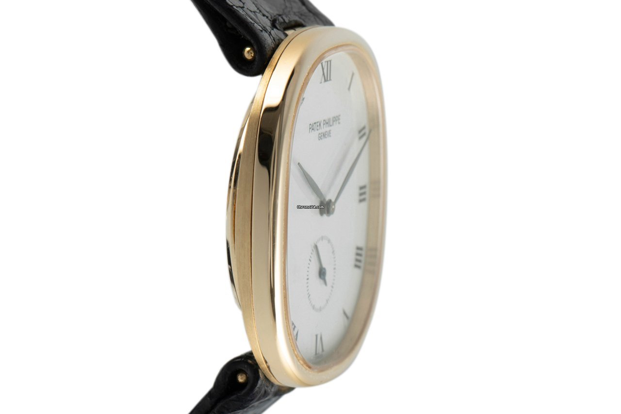 IMG_9081 Patek Philippe Golden Ellipse Mens watch Unisex Manual winding Yellow gold 3948 Replica 4