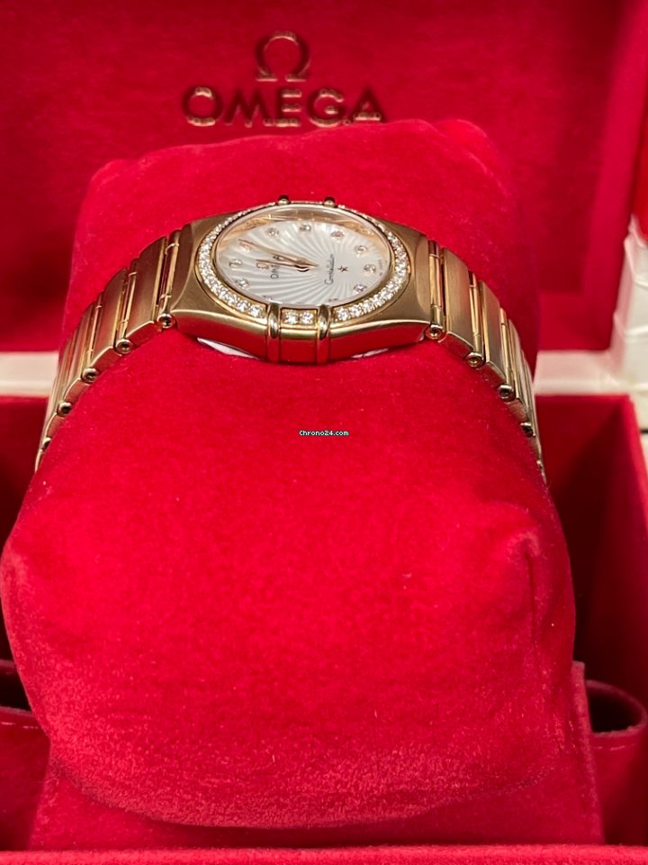 IMG_9081 Omega Constellation Womens watch Automatic Rose gold 90590257 Replica 4
