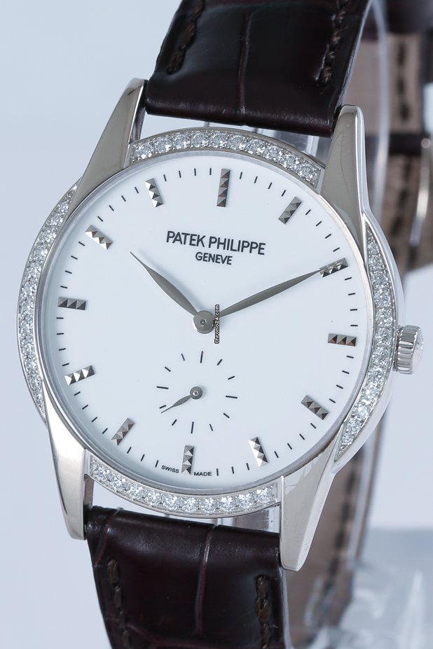 Patek Philippe Calatrava Womens watch Manual winding White gold 7122 200G-001 Replica 4