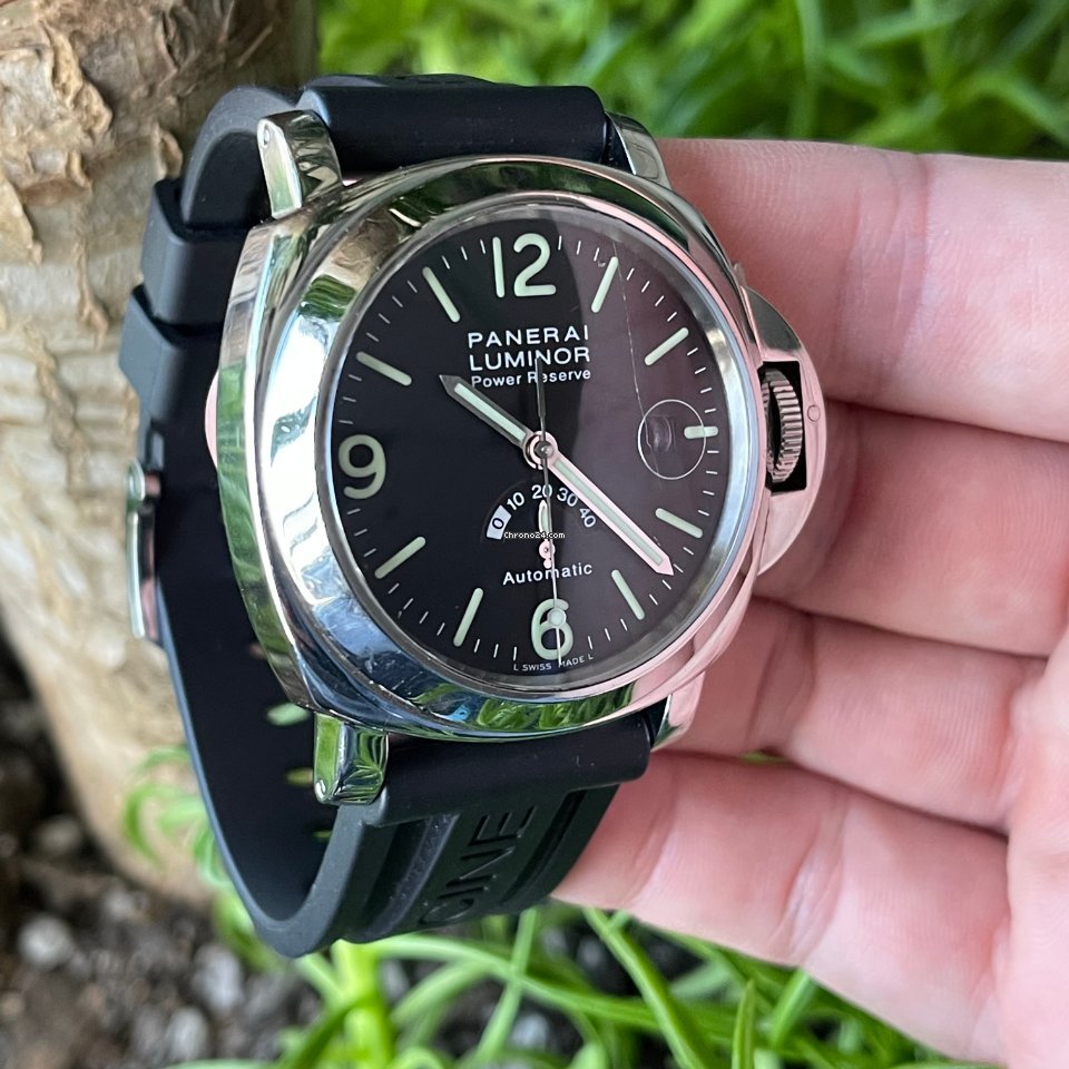 IMG_9081 Panerai Luminor Power Reserve Mens watch Unisex Automatic Steel PAM 00027 Replica 4