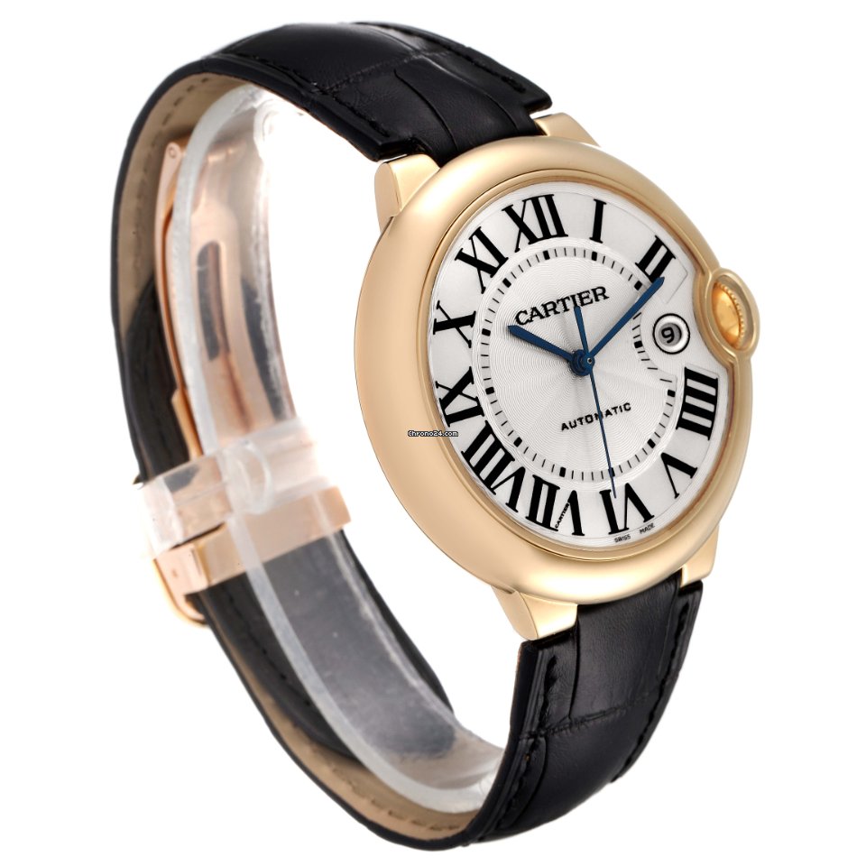 IMG_9081 Cartier Ballon Bleu 42mm Mens watch Unisex Automatic Yellow gold W6900551 Replica 4