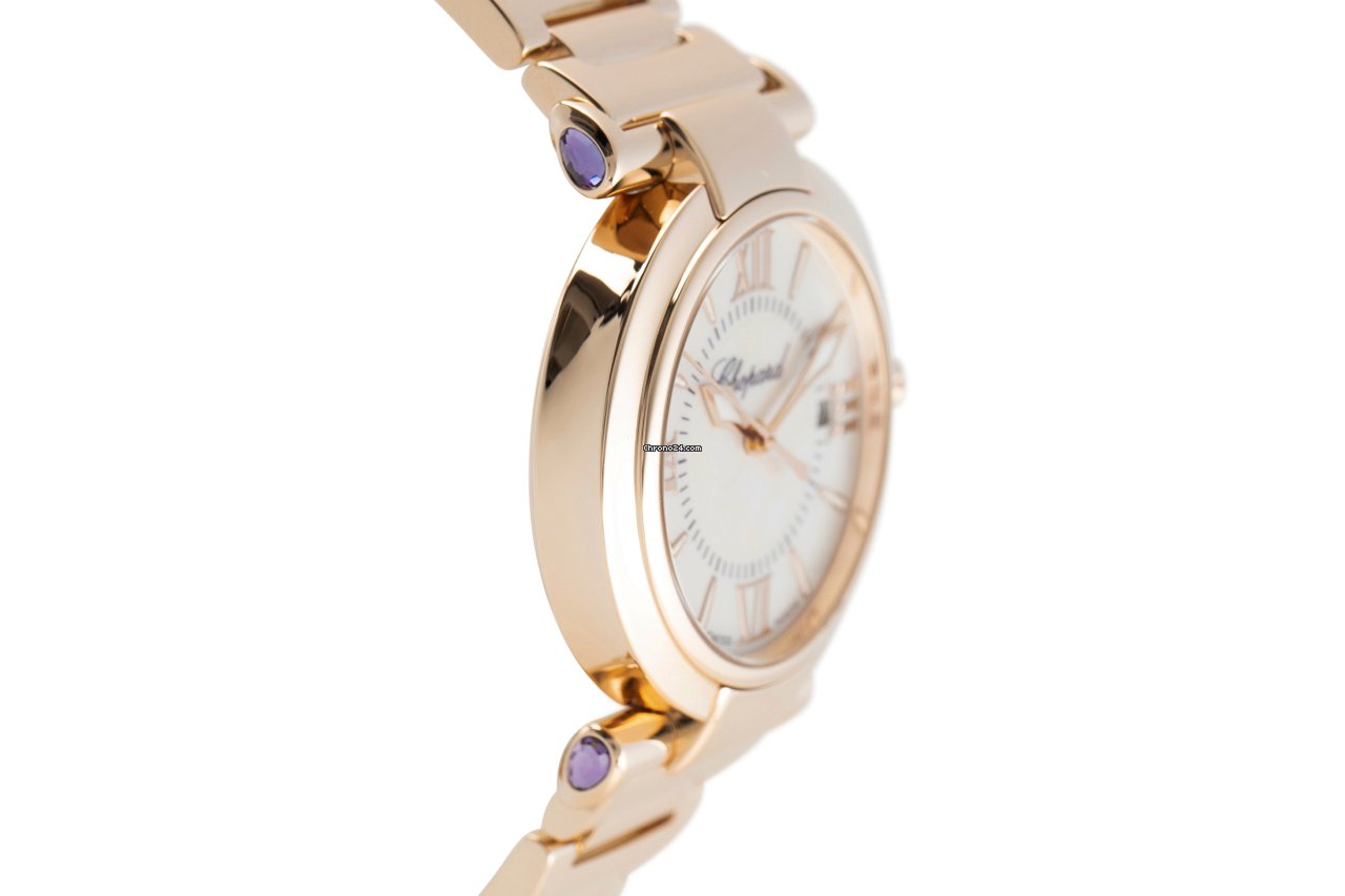 IMG_9081 Chopard Imperiale Womens watch Quartz Red gold 4238 Replica 4