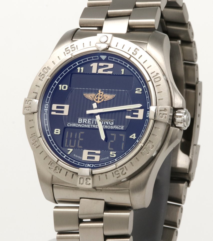 IMG_9081 Breitling Aerospace Avantage Mens watch Unisex Quartz Titanium E79362 Replica 4