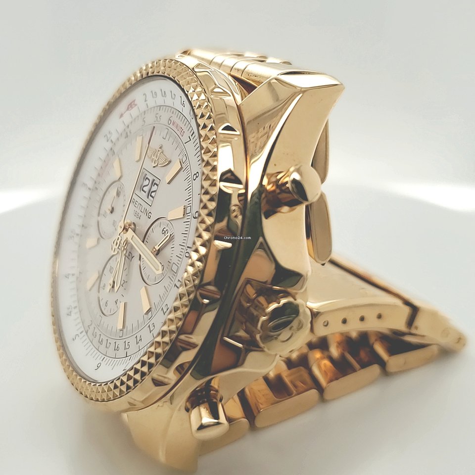 IMG_9081 Breitling Bentley 6.75 Mens watch Unisex Automatic Yellow gold K44362 Replica 4