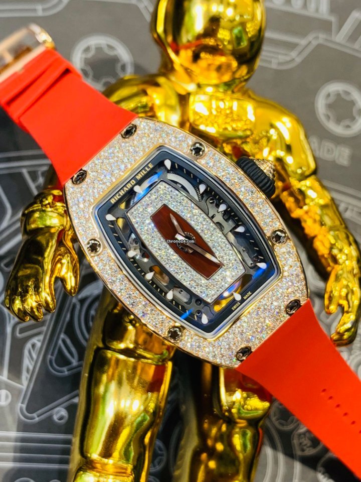 IMG_9081 Richard Mille RM 07 Womens watch Automatic Rose gold RM07-01 Rose Gold Replica 4