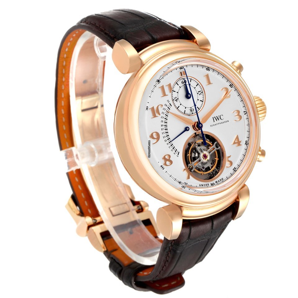 IMG_9081 IWC Da Vinci Chronograph Mens watch Unisex Automatic Rose gold IW393101 Replica 4