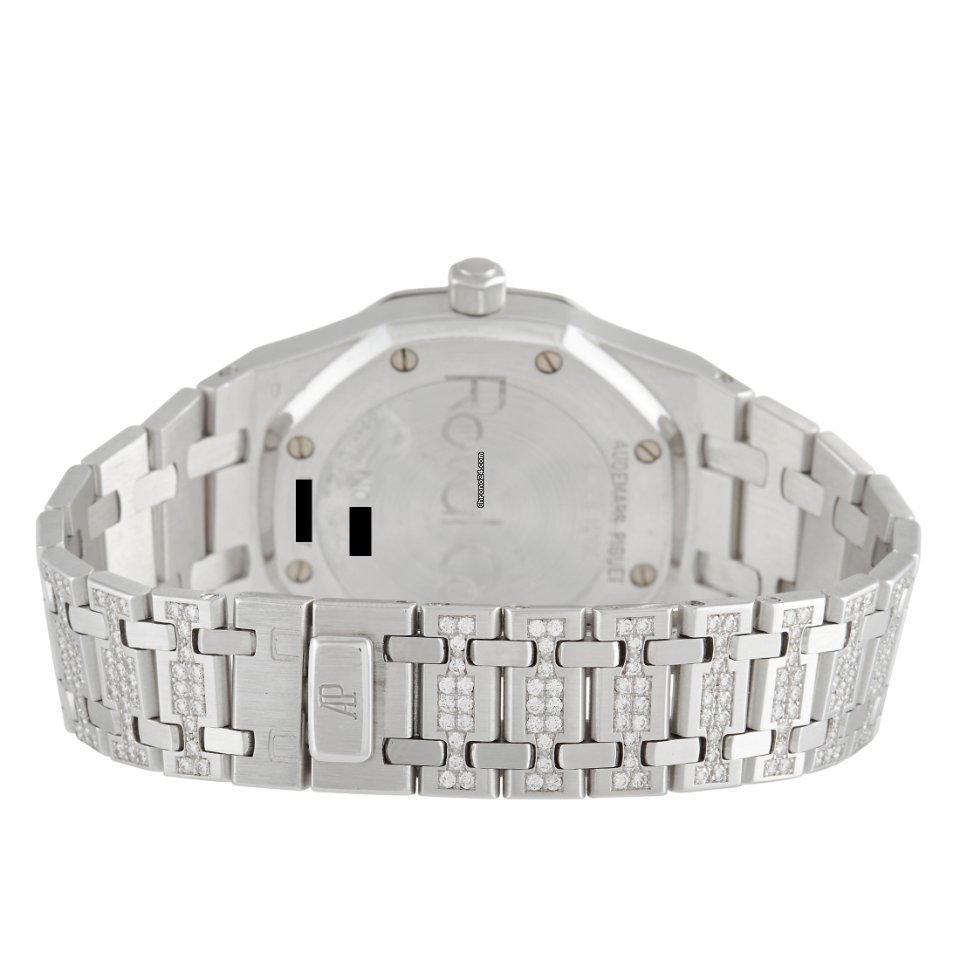 IMG_9081 Audemars Piguet Royal Oak Mens watch Unisex Automatic White gold 14844BC Replica 4