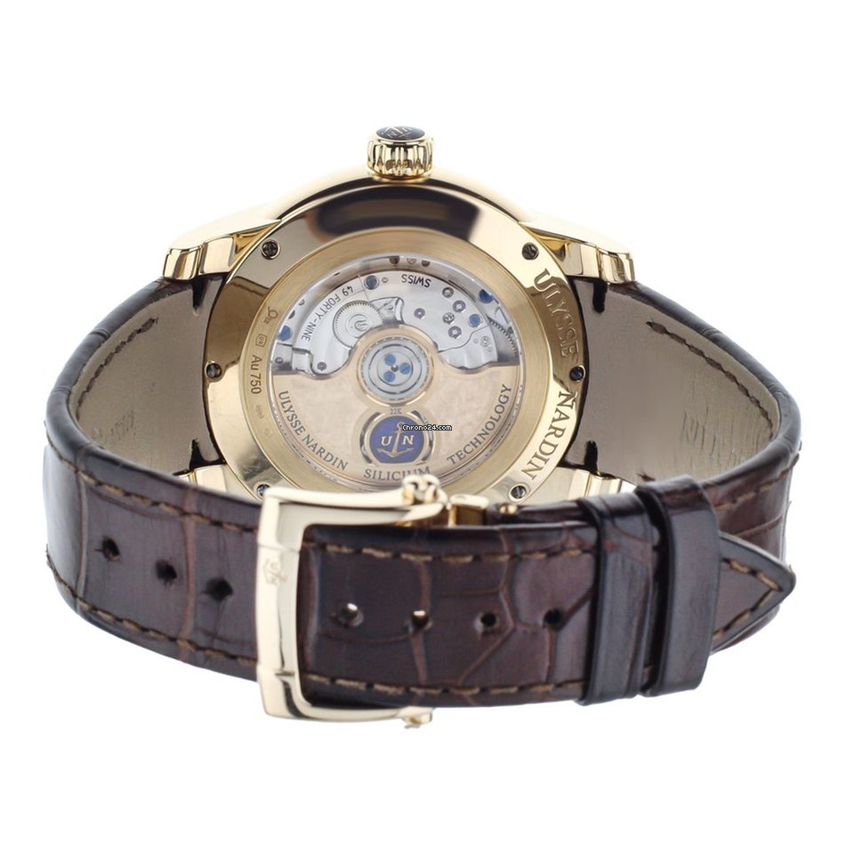 IMG_9081 Ulysse Nardin Mens watch Unisex Automatic Rose gold 3346-126 91 Replica 4