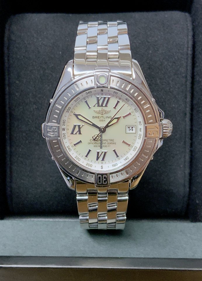 IMG_9081 Breitling Womens watch Quartz Steel A67365 Replica 4