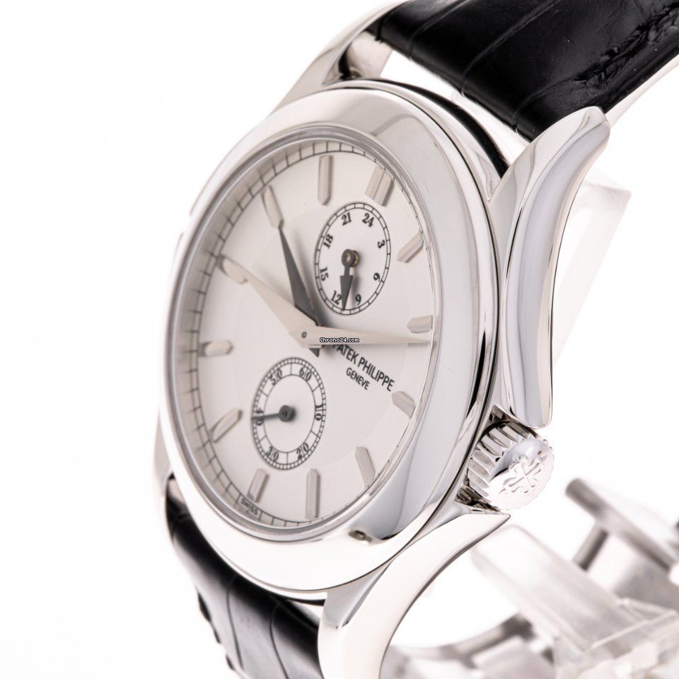 IMG_9081 Patek Philippe Travel Time Mens watch Unisex Manual winding Platinum 5134P-001 Replica 4