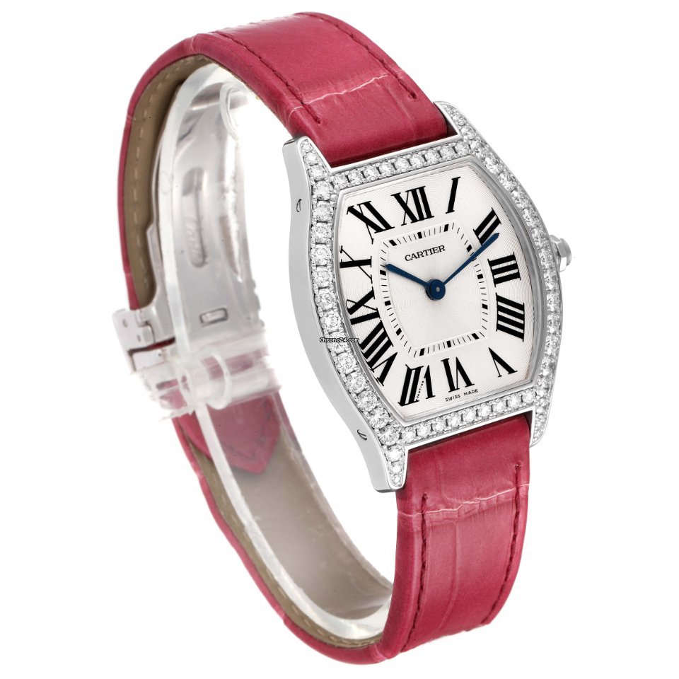 IMG_9081 Cartier Tortue Womens watch Manual winding White gold WA501009 Replica 4