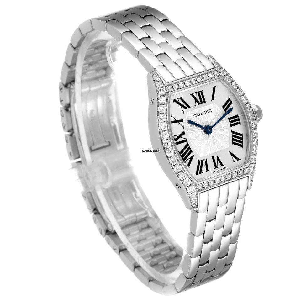 IMG_9081 Cartier Tortue Womens watch Manual winding White gold WA501011 Replica 4